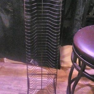 Vintage 1990s Black Wire 46 CD Compact Disc Storage
